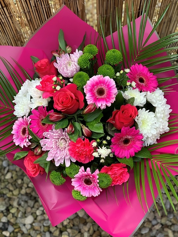 Perfect Pinks Bouquet. Flowers Delivered In Halifax, West Yorkshire. Valentines, Mothers day