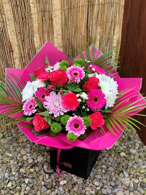 Perfect Pinks Bouquet. Flowers Delivered In Halifax, West Yorkshire. Valentines, Mothers day