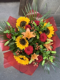 Sunflower & Rose Bouquet