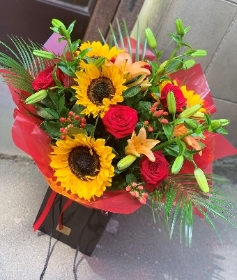 Sunflower & Rose Bouquet