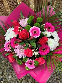 Perfect Pinks Bouquet. Flowers Delivered In Halifax, West Yorkshire. Valentines, Mothers day