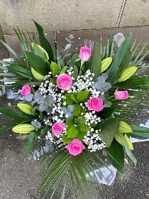 Pink rose & Lily Bouquet